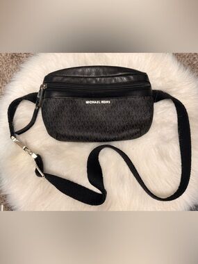 Michael Kors Black Logo Crossbody Belt Bag